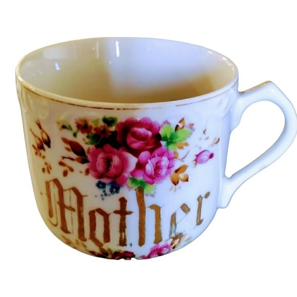 JAPAN MUGS MOTHER AND FATHER PORCELAIN LARGE - Picture 7 of 10